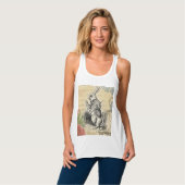 White Rabbit Alice in Wonderland Art Tanktop (Volledige Voorkant)