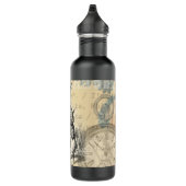 White Rabbit Alice in Wonderland Art Waterfles (Rechts)