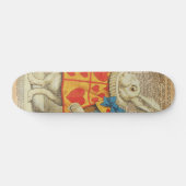 White Rabbit Alice in Wonderland Artwork Skateboard (Horizontaal)