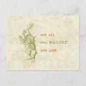 White Rabbit, Alice in Wonderland Briefkaart (Voorkant)