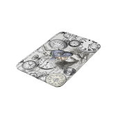 White Rabbit Alice in Wonderland Clocks Badmat (Gekanteld)