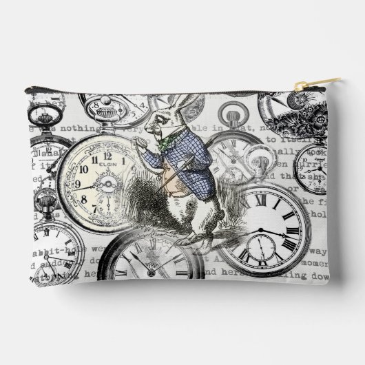 White Rabbit Alice in Wonderland Clocks Etui (Achterkant)