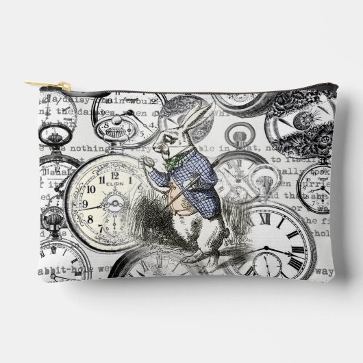 White Rabbit Alice in Wonderland Clocks Etui (Voorkant)