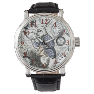 White Rabbit Alice in Wonderland Clocks Horloge