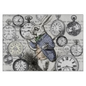 White Rabbit Alice in Wonderland Clocks Snijplank (Voorkant)