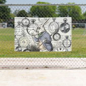 White Rabbit Alice in Wonderland Clocks Spandoek (Insitu)