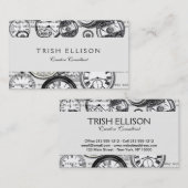 White Rabbit Alice in Wonderland Clocks Visitekaartje (Voorkant / Achterkant)