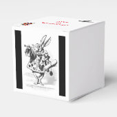 White Rabbit Alice in Wonderland Party Favorieten  Bedankdoosjes (Voorkant Zijde)