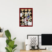 White Rabbit Alice in Wonderland Poster Print (Thuiskantoor)