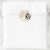 White Rabbit Alice in Wonderland Ronde Sticker (Tas)