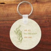White Rabbit, Alice in Wonderland Sleutelhanger (Voorkant)