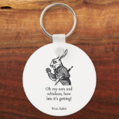 White Rabbit Alice in Wonderland Sleutelhanger (Voorkant)