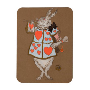 White Rabbit Alice  Magneet
