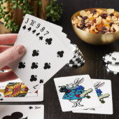 White Rabbit Alice Wonderland Deck-speelkaarten Pokerkaarten (Insitu)