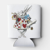 White Rabbit Alice Wonderland Hearts Blikjeskoeler (Achterkant)
