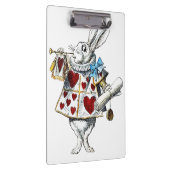 White Rabbit Alice Wonderland Hearts Klembord (Rechts)