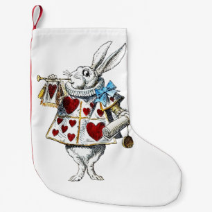 White Rabbit Alice Wonderland Hearts Tas Kleine Kerstsok