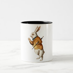 White Rabbit (Alice's avonturen in Wonderland) Tweekleurige Koffiemok