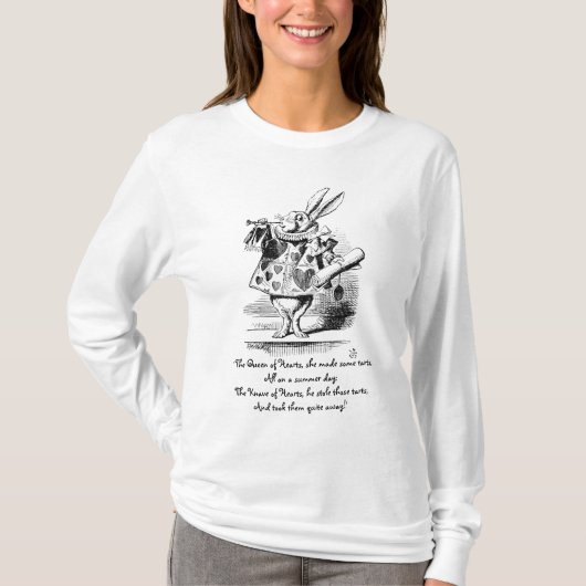 White Rabbit als Herald T-shirt (Voorkant)