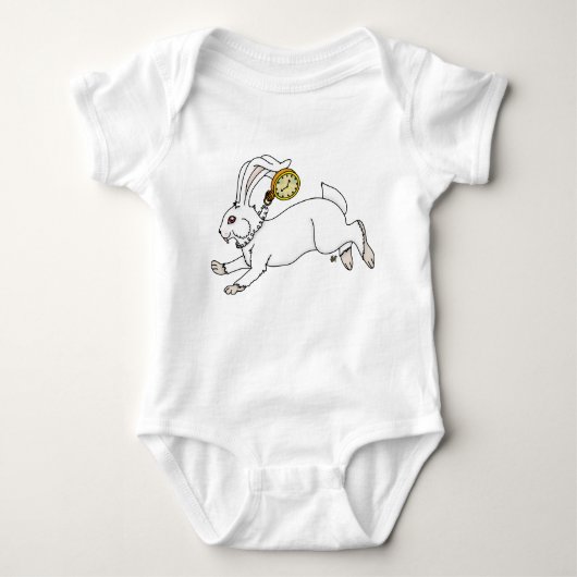 White Rabbit Baby Creeper Romper (Voorkant)
