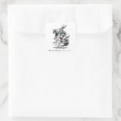 White Rabbit Bookplate Sticker (Tas)