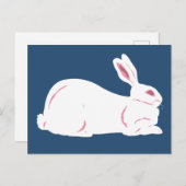 White Rabbit Briefkaart (Voorkant / Achterkant)