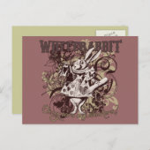White Rabbit Carnivale Style Briefkaart (Voorkant / Achterkant)