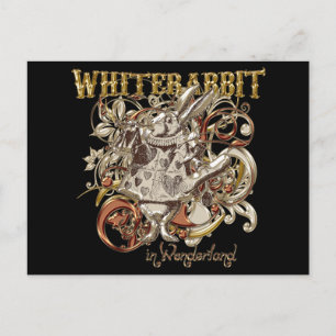 White Rabbit Carnivale Style (Gold Version) Briefkaart