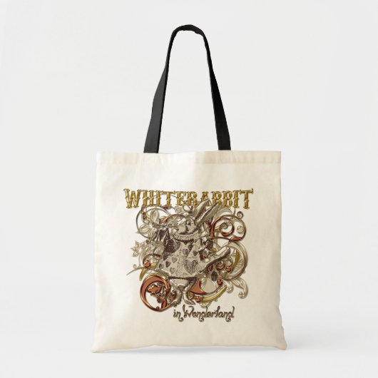 White Rabbit Carnivale Style (Gold Version) Tote Bag (Voorkant)