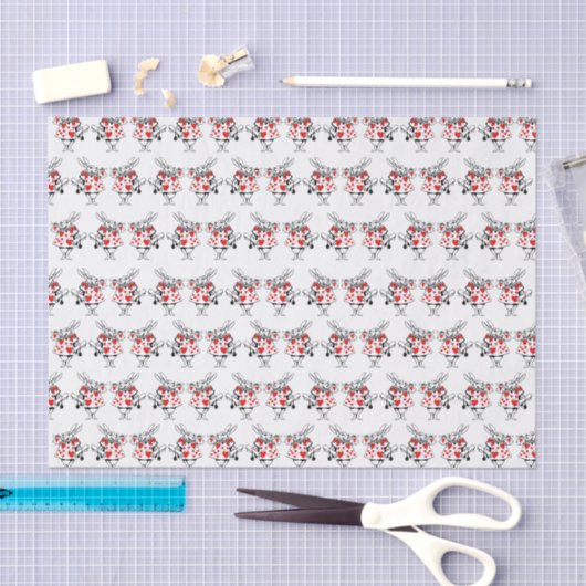 White Rabbit Court Trumpeter Alice in Wonderland 2 Tissuepapier (Craft)
