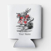 White Rabbit Court Trumpeter Alice in Wonderland Blikjeskoeler (Achterkant)