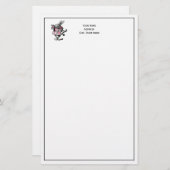 White Rabbit Court Trumpeter Alice in Wonderland P Briefpapier (Voorkant / Achterkant)