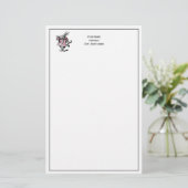 White Rabbit Court Trumpeter Alice in Wonderland P Briefpapier (Staand voorkant)