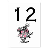 White Rabbit Court Trumpeter Alice in Wonderland P Kaart (Achterkant)
