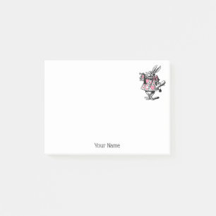 White Rabbit Court Trumpeter Alice in Wonderland P Post-it® Notes