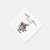 White Rabbit Court Trumpeter Alice in Wonderland P Servetten (Hoek)