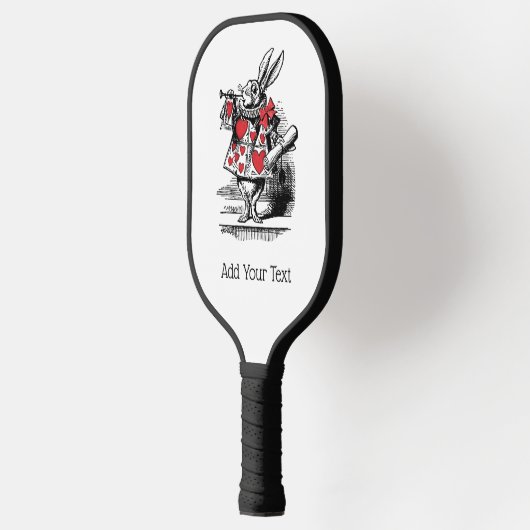 White Rabbit Court Trumpeter Alice in Wonderland Pickleball Paddle (Links)