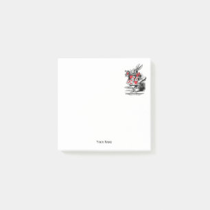 White Rabbit Court Trumpeter Alice in Wonderland Post-it® Notes