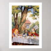 White Rabbit en Hatter  Alice Wonderland Poster (Voorkant)