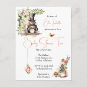 White Rabbit en Victoriaans Teacup Mouse Briefkaart (Voorkant)