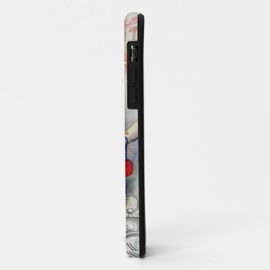 White Rabbit Hearts Alice Classic Case-Mate iPhone Case (Achterkant/links)