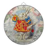 White Rabbit Hearts Alice Classic Dartbord (Voorkant)