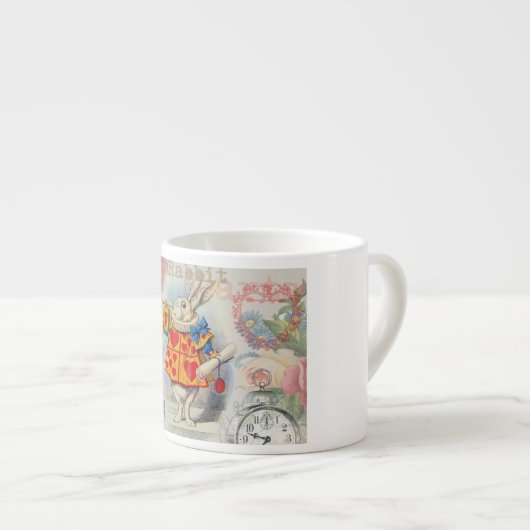 White Rabbit Hearts Alice Classic Espresso Kop (Voorkant rechts)