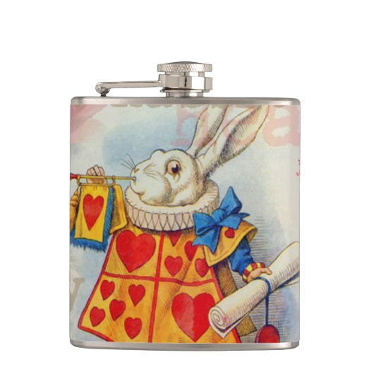 White Rabbit Hearts Alice Classic Heupfles (Voorkant)