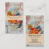 White Rabbit Hearts Alice Classic Visitekaartje (Voorkant / Achterkant)