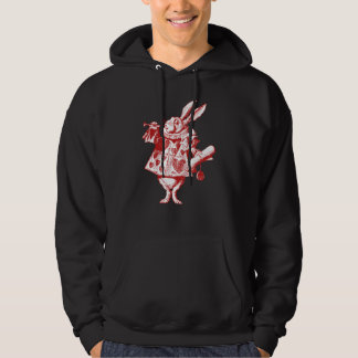 White Rabbit Herald Inked Red Hoodie