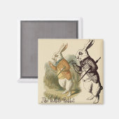 White Rabbit Illustration Magneet (Voorkant / Achterkant)