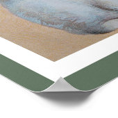 White Rabbit met Tophat Poster (Hoek)