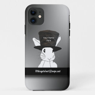 White Rabbit Name Top Hat iPhone 5 Hoesje