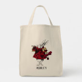 White Rabbit Queens Garb Persoonlijk Tote Bag (Achterkant)